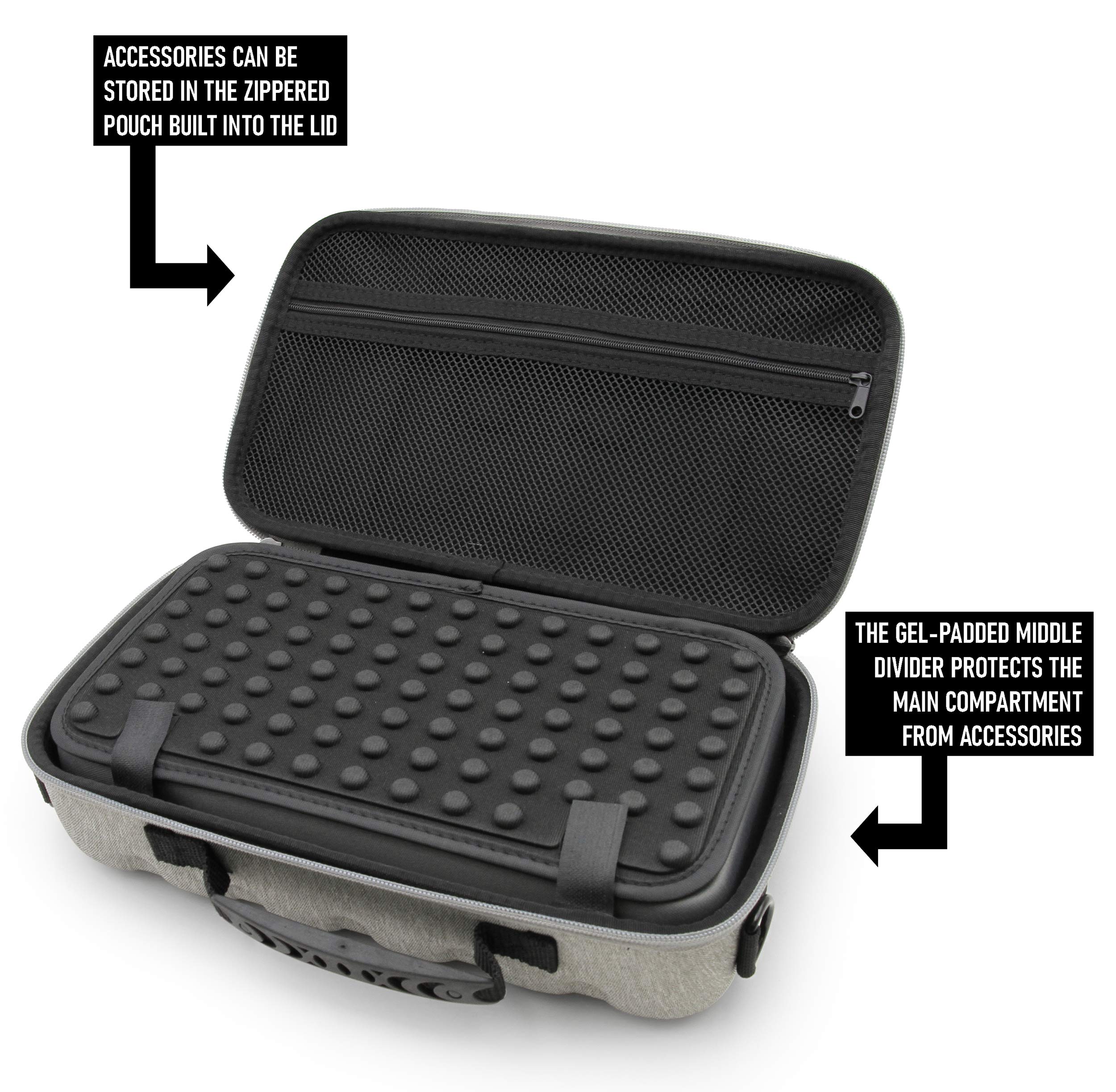 CASEMATIX Travel Case for Otamatone Regular & Neo (Holds 3 Instruments) - Durable Protective Storage with Shoulder Strap & Accessory Pockets for Batteries - Perfect for Travel, Performances & Music Lessons