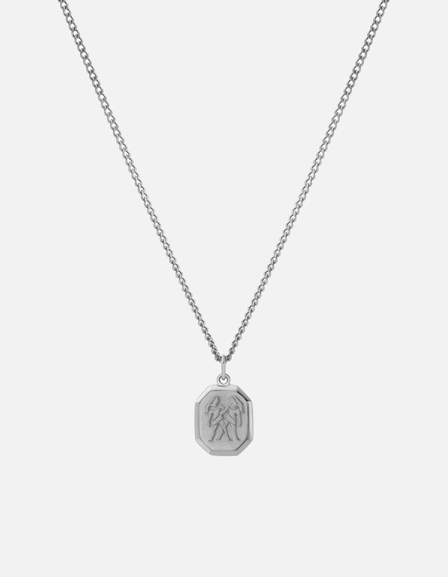 Gemini Nyle Sterling Silver Necklace for Women - Elegant Layering Jewelry for Everyday Wear & Special Occasions