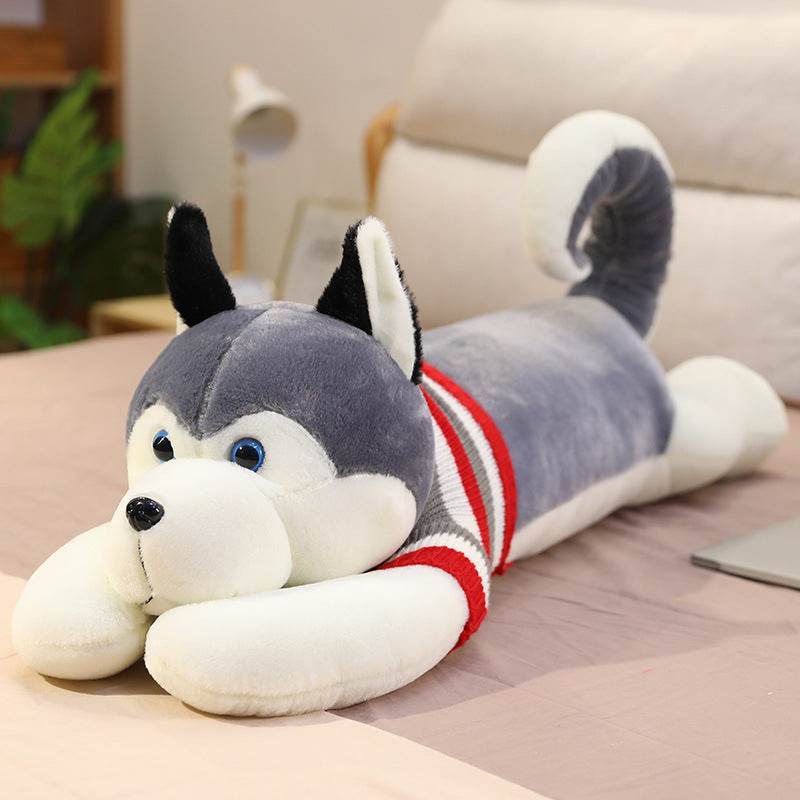 Hoppy: Giant Stuffed Husky Plush Toy - Extra Large Soft & Cuddly Dog Pillow for Kids, Adults - Perfect for Nursery Decor, Gifts, and Cozy Home Comfort