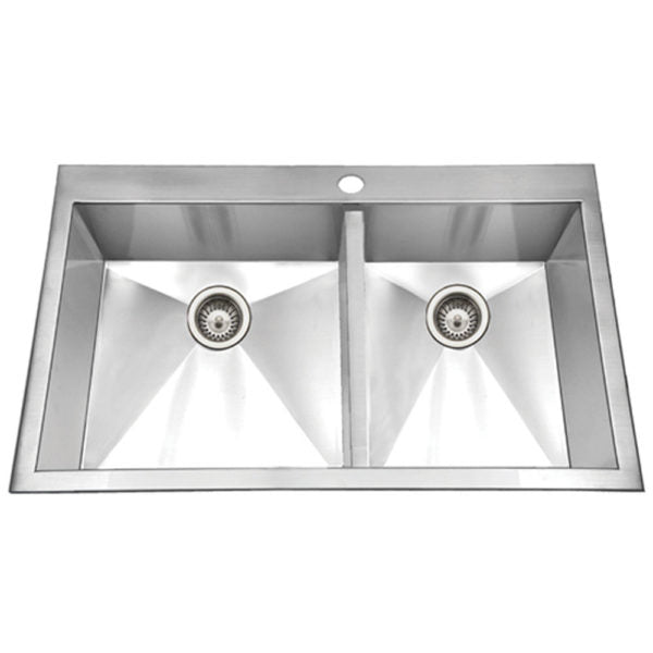 Hamat CON 3322DT Topmount Stainless Steel 1 Hole Large Single Kitchen Sink - Durable & Stylish for Modern Kitchens, Perfect for Cooking & Dishwashing