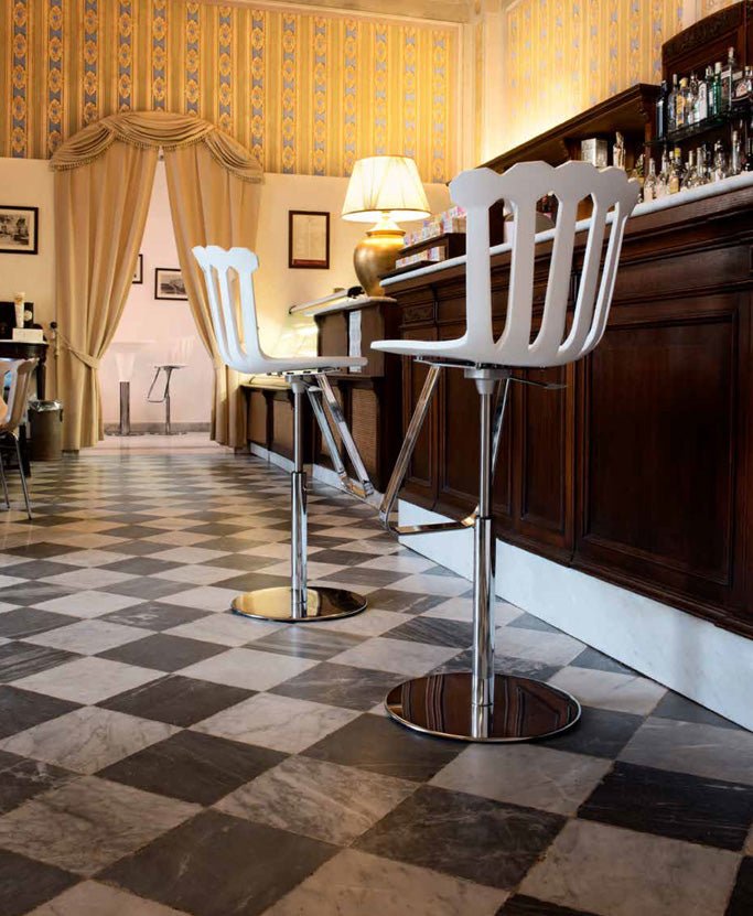 Green Rivet Esmeralda Stool - Modern Bar Stool with Metal Rivet Accents - Perfect for Kitchen Islands, Breakfast Nooks & Home Bars
