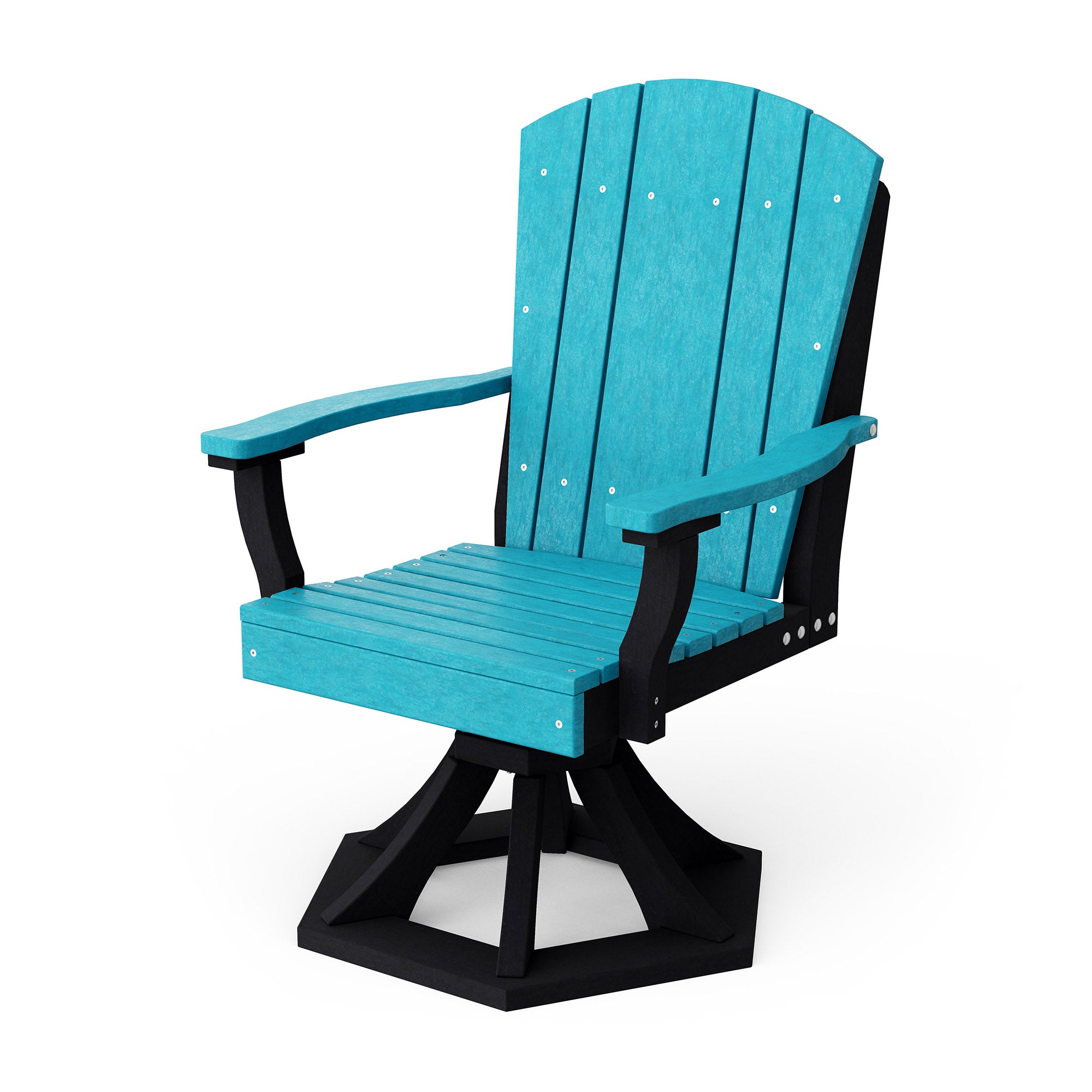 Heritage Swivel Dining Arm Chair - Solid Wood Upholstered Side Chair for Kitchen, Dining Room & Office - Comfortable & Stylish Seating Solution