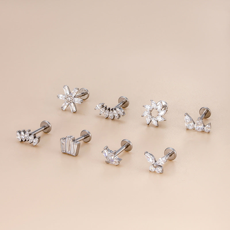 16G Curved Conch Helix Flat Back Ear Piercing Jewelry - Surgical Steel Cartilage Hoop Ring for Tragus, Helix, Conch - Perfect for Everyday Wear & Body Piercing Gifts