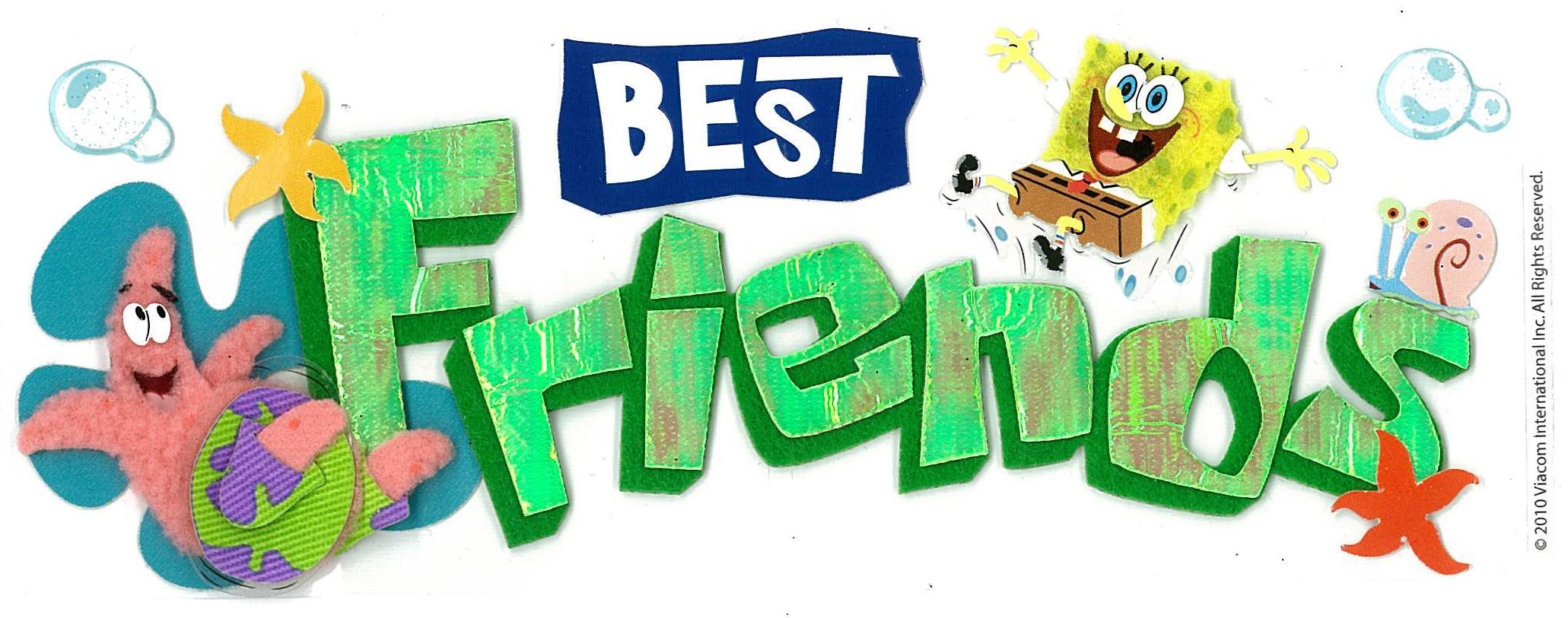 Nickelodeon Titlewave Stickers - SpongeBob Best Friends Collection | Fun Decals for Kids Rooms, School Supplies & DIY Crafts
