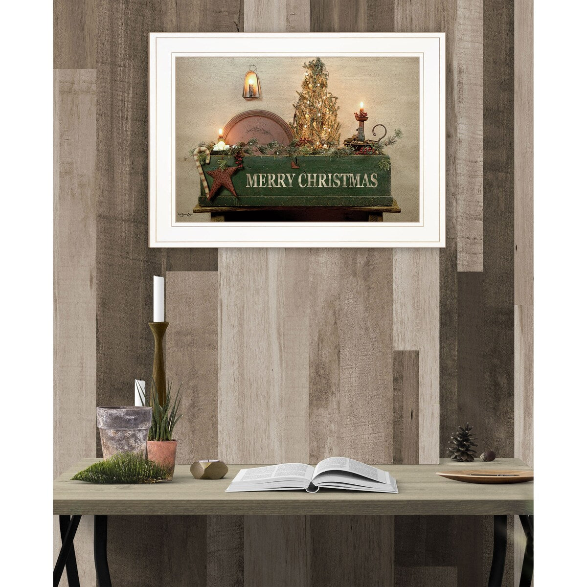 Amazing Grace by Susie Boyer - Premium Ready to Hang Framed Wall Art Print with White Frame - Perfect for Home Decor, Office & Gift Giving