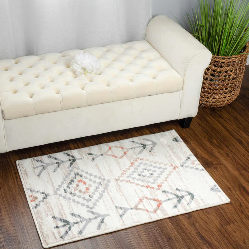 Southwestern Geometric Tribal Indoor Area Rug & Runner - Handmade Boho Chic Decor for Living Room, Bedroom, or Entryway