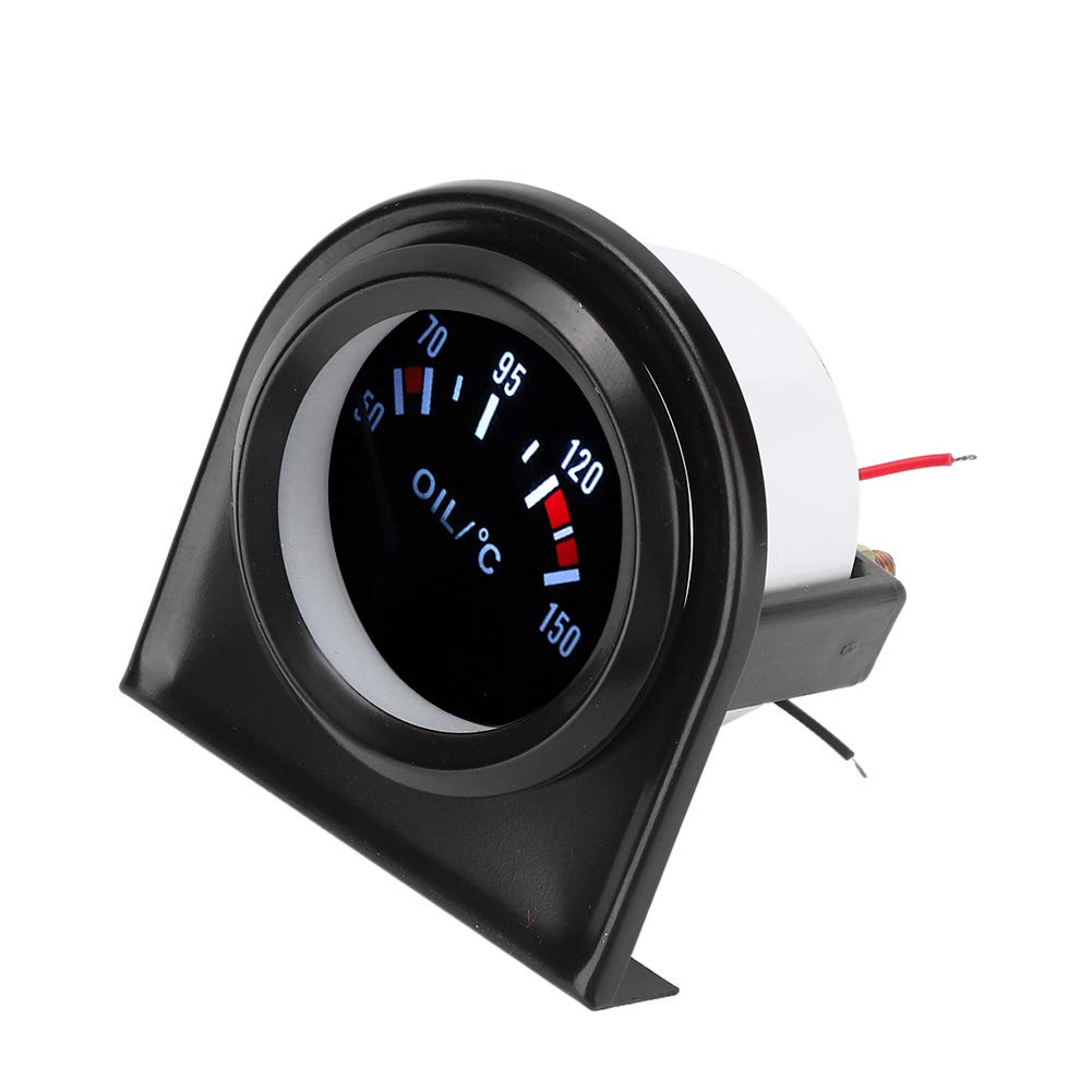 ABS Black Car Oil Temperature Gauge - Easy to Install Digital Oil Pressure Meter for Automotive Engine Monitoring | Perfect for Performance Cars, Trucks & DIY Auto Maintenance