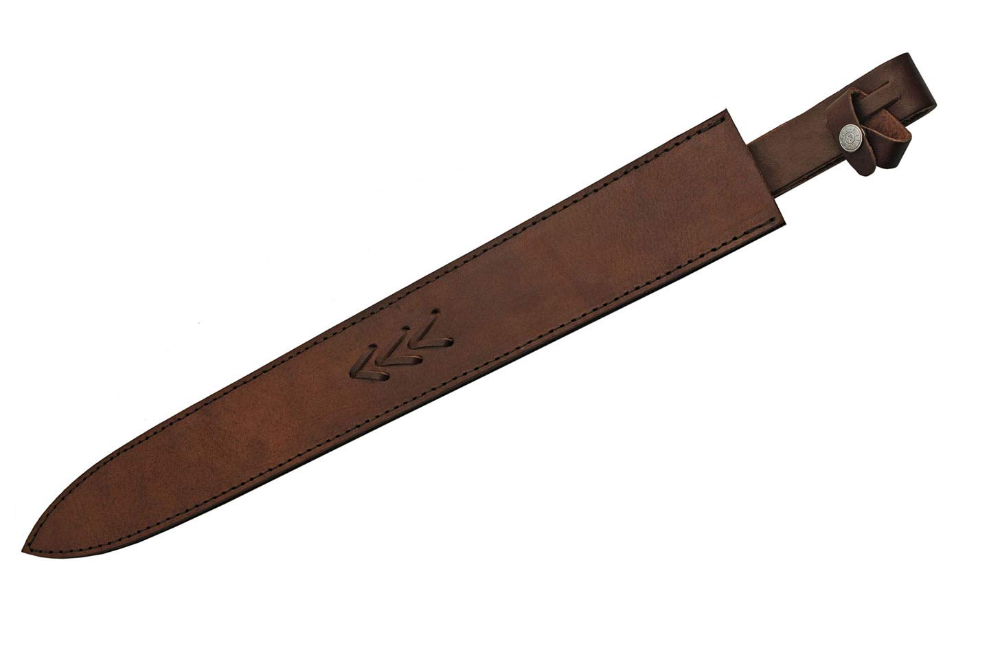 Szco Supplies Damascus Steel Gladius Sword - 25.5 Inch Brown Blade for Collectors, Medieval Reenactment & Home Decor | Authentic Handcrafted Roman Style Weapon