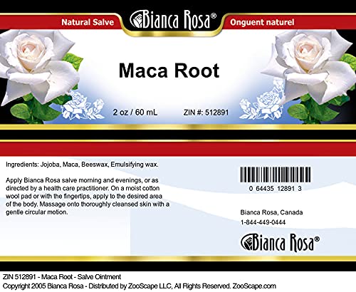 Organic Maca Root Salve Ointment - 2 oz Natural Pain Relief Cream for Muscle & Joint Support - ZIN: 512891 - Perfect for Post-Workout Recovery & Daily Aches