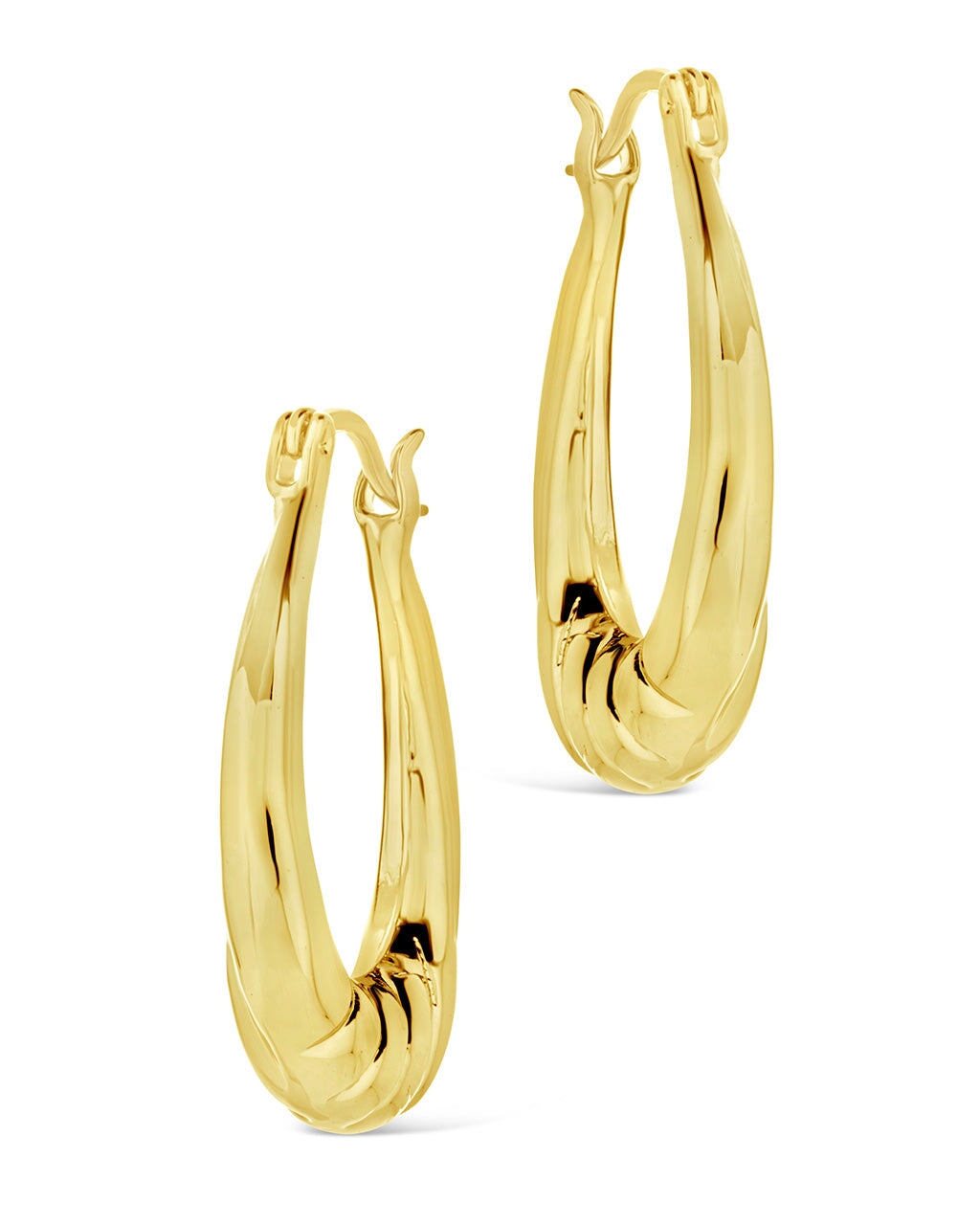 Logan Twisted Statement Hoop Earrings - Trendy Gold/Silver Chunky Hoops for Women | Perfect for Parties, Date Nights & Everyday Wear