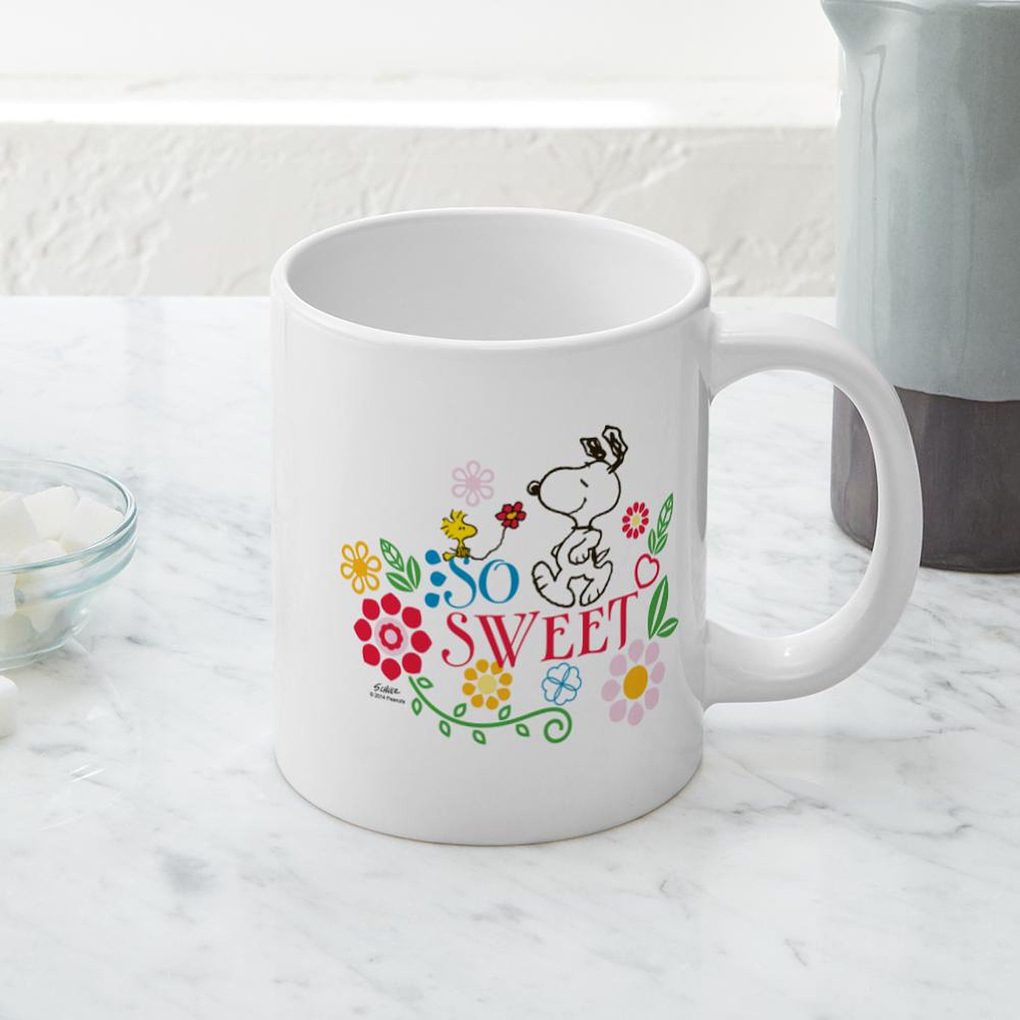 So Sweet Snoopy 20 oz Ceramic Coffee Mega Mug - Large Insulated Tea Cup for Home, Office & Gifts - Peanuts Cartoon Character Drinkware