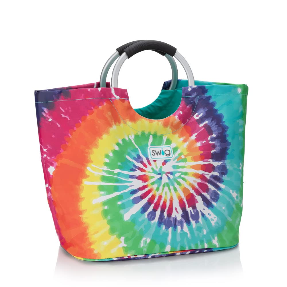 Swig Life Loopi Large Lightweight Waterproof Tote Bag - Durable Beach & Utility Bag for Travel, Shopping, Gym & Outdoor Activities