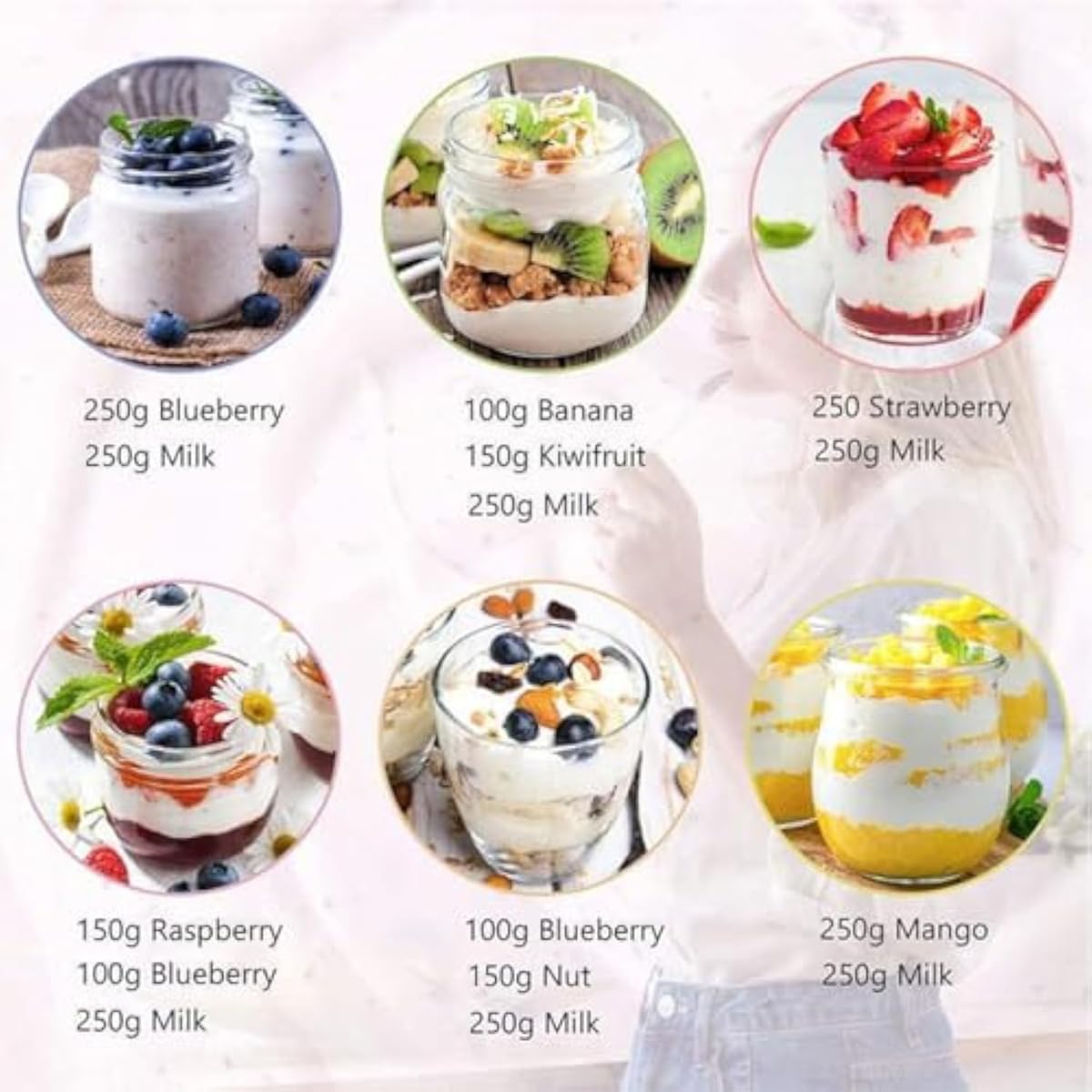 Automatic Yogurt Maker Machine with 8 Glass Jars - 1400ml Stainless Steel Probiotic Yogurt Maker with Digital Timer & Temperature Control - Perfect for Homemade Greek Yogurt, Dairy-Free & Vegan Yogurt - Ideal for Healthy Breakfast, Snacks & Meal Prep
