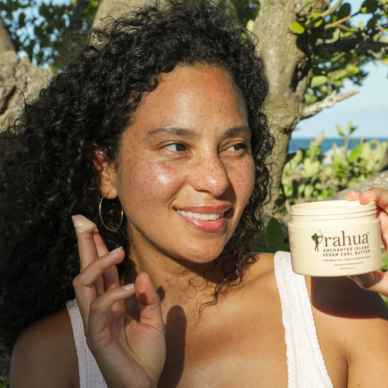 Enchanted Island Vegan Curl Butter - Organic Hair Moisturizer for Natural Curls & Waves | Perfect for Dry, Frizzy Hair Care & Styling at Home