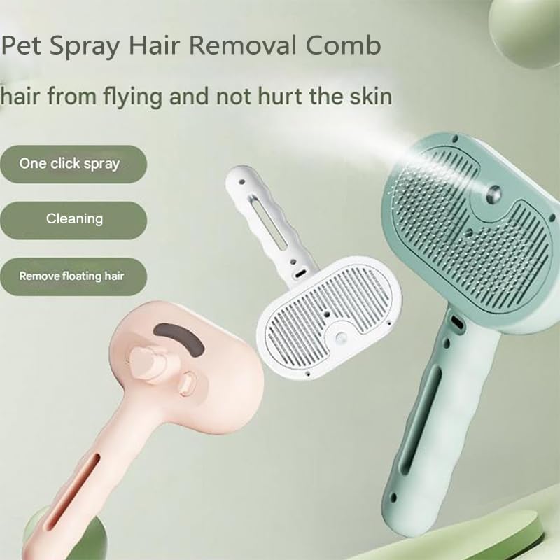 Kivori Pet Grooming Brush - 2pcs Dog Cat Shedding Comb for Easy Hair Removal at Home