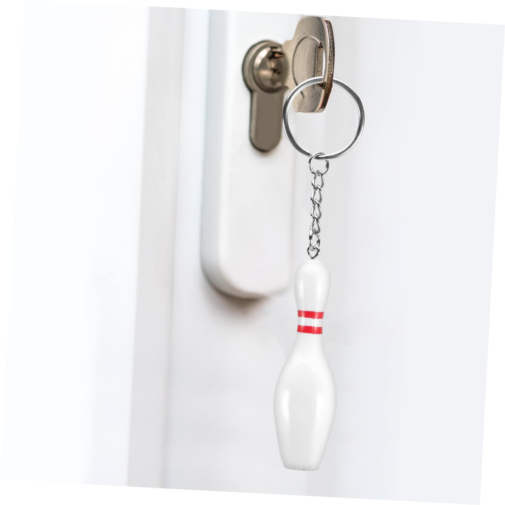 BCOATH 12pcs Sports Bowling Keychains - Durable Mini Bowling Key Rings for Men & Women - Perfect for Sports Fans, Gifts & Bag Accessories