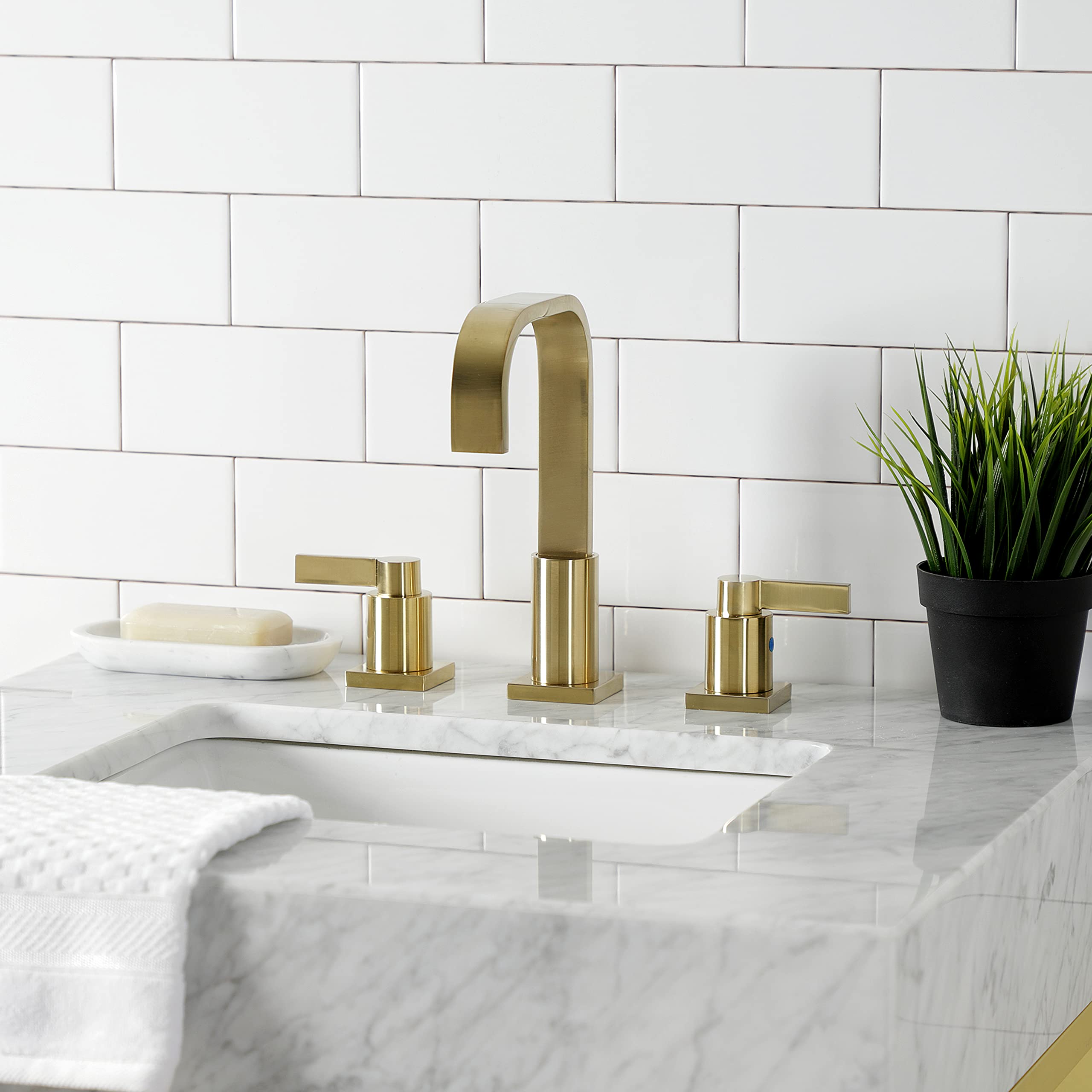 Kingston Brass CC43107DLLKB30 Brushed Brass Sink Trim Kit - Elegant Bathroom & Kitchen Faucet Accessories for Modern Home Decor