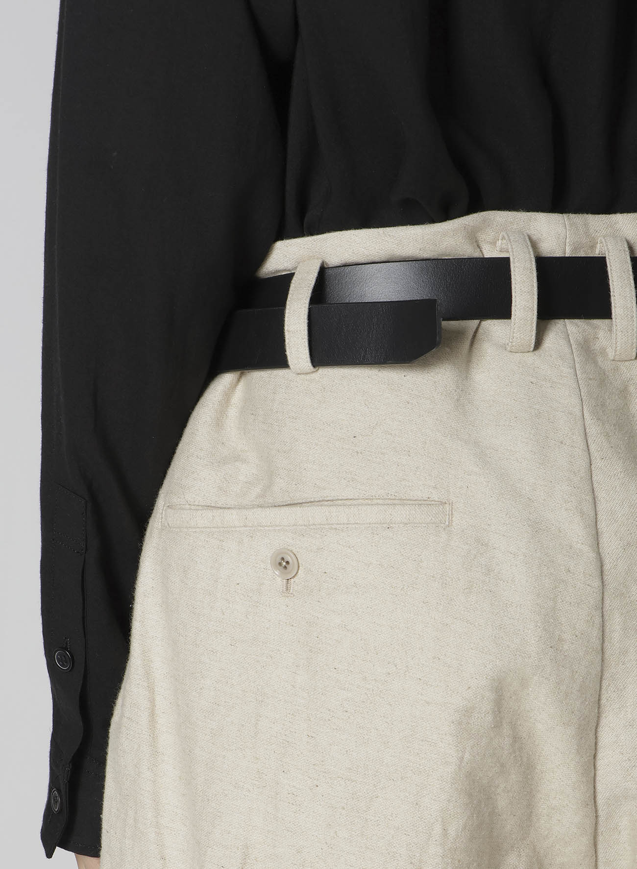 Premium Cotton Linen Blend Double Satin Pants with Flap Pockets - Comfortable & Stylish for Work, Travel & Casual Wear