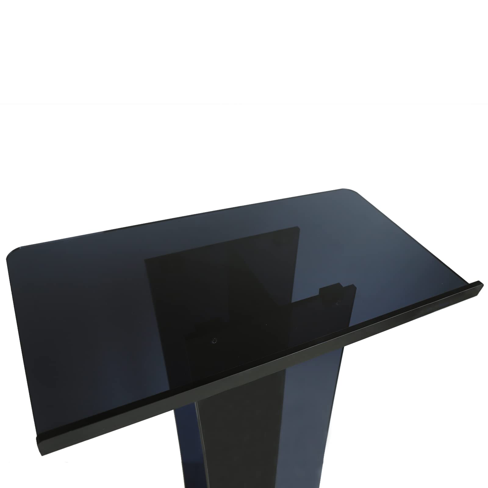 Clear Acrylic Podium Stand - Modern Plexiglass Lectern for Church, School & Events - Lightweight & Durable Display Pulpit for Presentations & Ceremonies