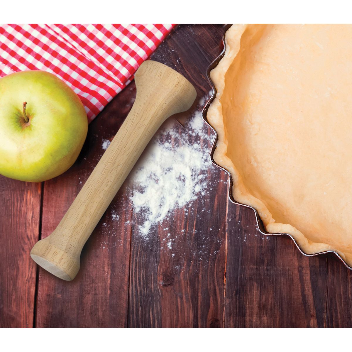 Mrs. Anderson's Baking Tart Tamper - Stainless Steel Dough Press for Perfect Pie Crusts & Tart Shells | Ideal for Home Bakers & Professional Chefs | Great for Thanksgiving, Christmas & Holiday Baking