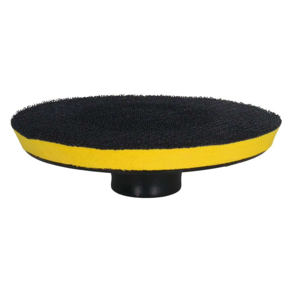 5Pcs 5-Inch Hook and Loop Sanding Disc Backing Pads with M10 Thread - Compatible with Random Orbit Sander, Polisher & Rotary Machines - Durable Backer Plate for Woodworking, Metal & Auto Polishing - Perfect for DIY Projects & Professional Use (Aicosineg)