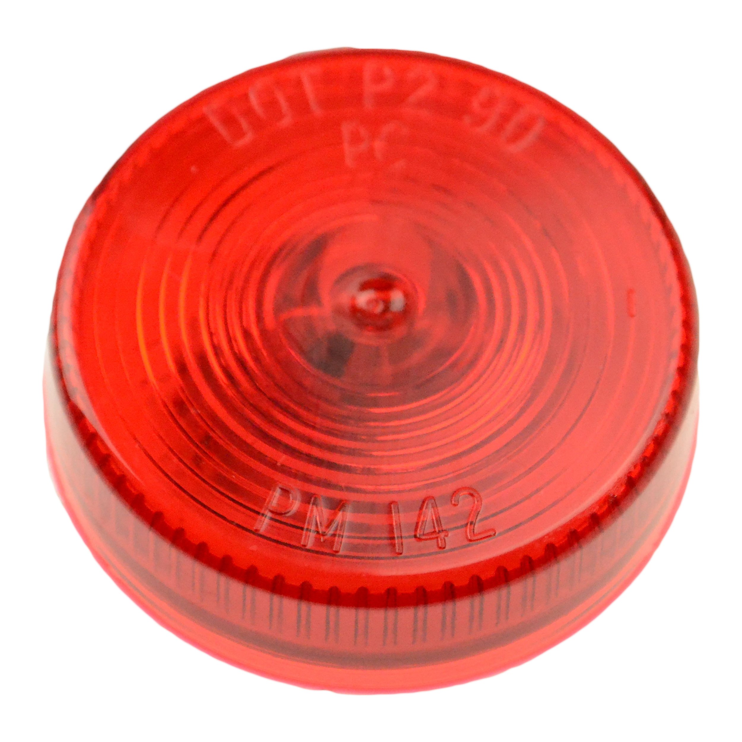 Peterson M142R Round Clearance Light - Red LED Truck Trailer Marker Light for Semi Trucks, Trailers & RVs - Durable Waterproof Design for Nighttime Visibility & Safety