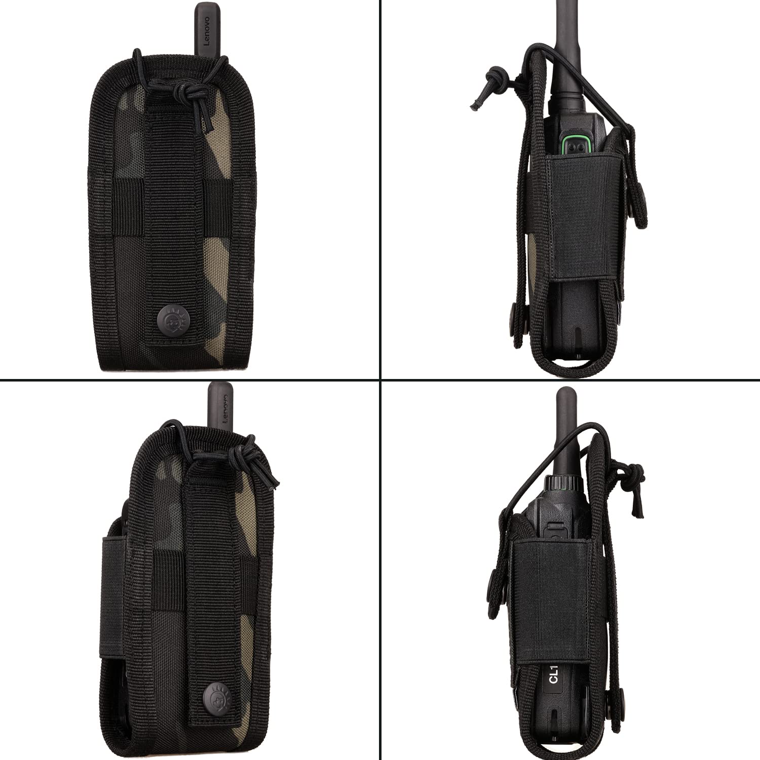 CREATOR Tactical Radio Pouch - Durable Two Way Radio Case & Holster Holder for Walkie Talkies - Perfect for Security, Construction & Outdoor Adventures