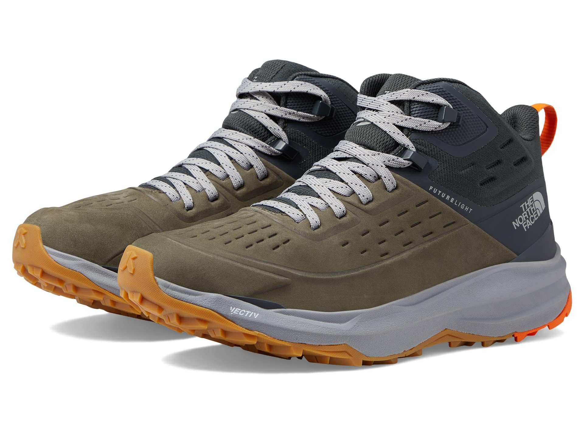The North Face Men's Vectiv Exploris 2 Mid Futurelight Leather Hiking Boots - Waterproof Trail Shoes for Outdoor Adventures & Mountain Trekking