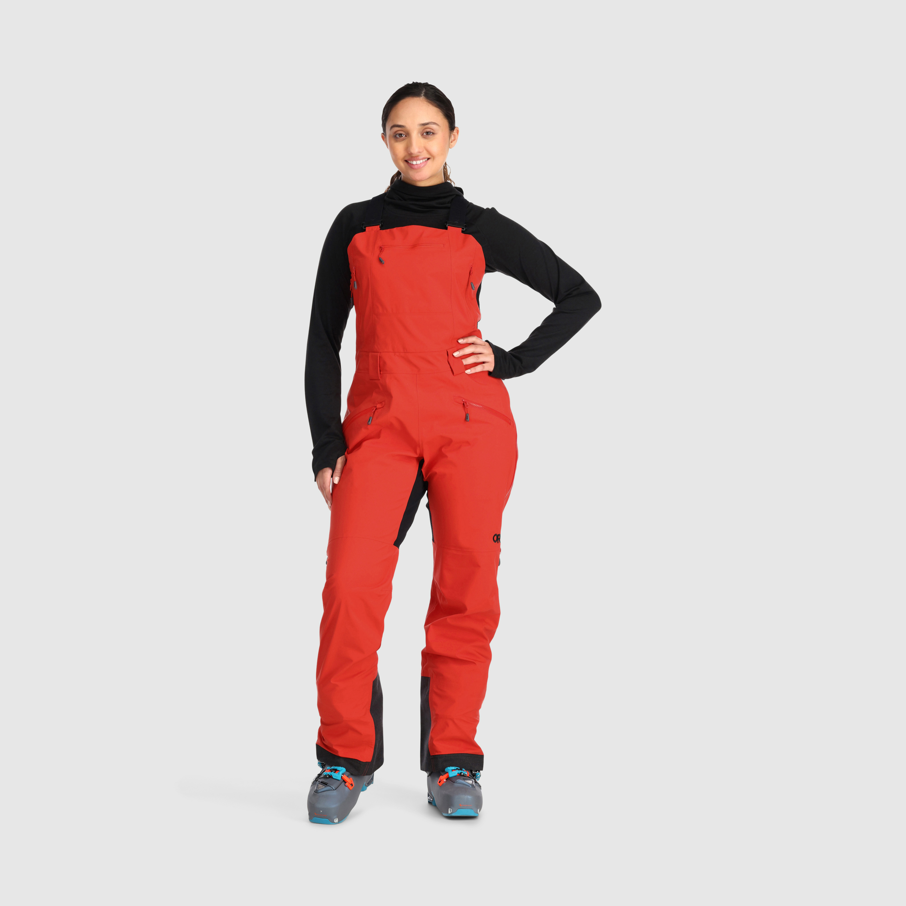 Women's Waterproof GORE-TEX Ski Bib Pants - Insulated Winter Snow Bibs for Skiing, Snowboarding & Outdoor Activities