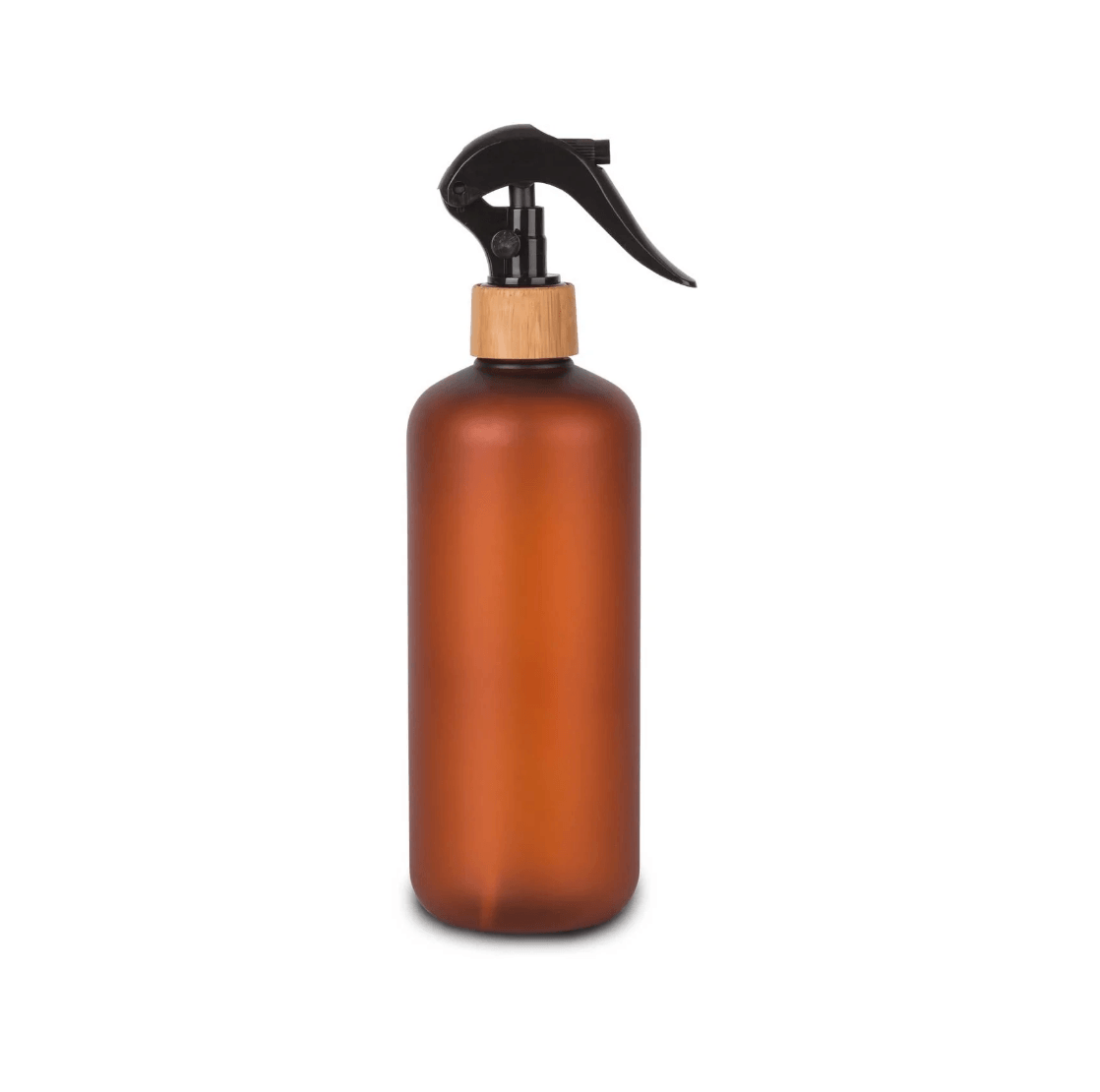 Premium 500ml Brown Frost Glass Bottle with Bamboo Spray - Perfect for Essential Oils, DIY Beauty Products & Home Fragrance Dispensing