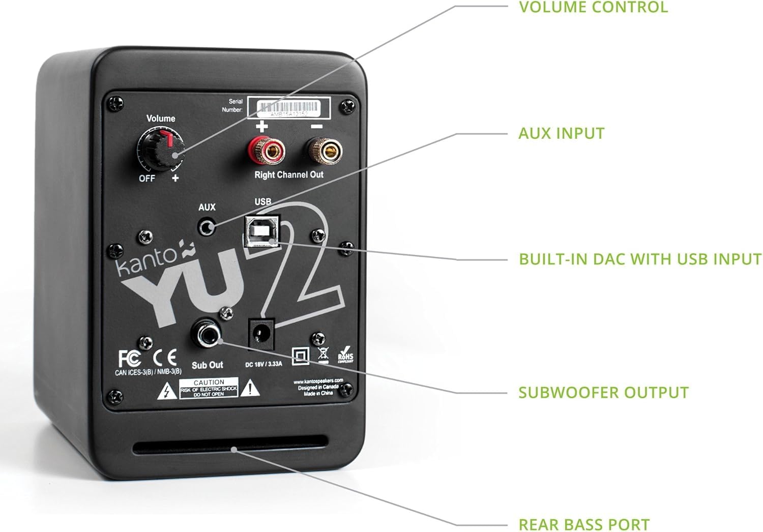 Kanto YU2 Powered Desktop Speakers - 4