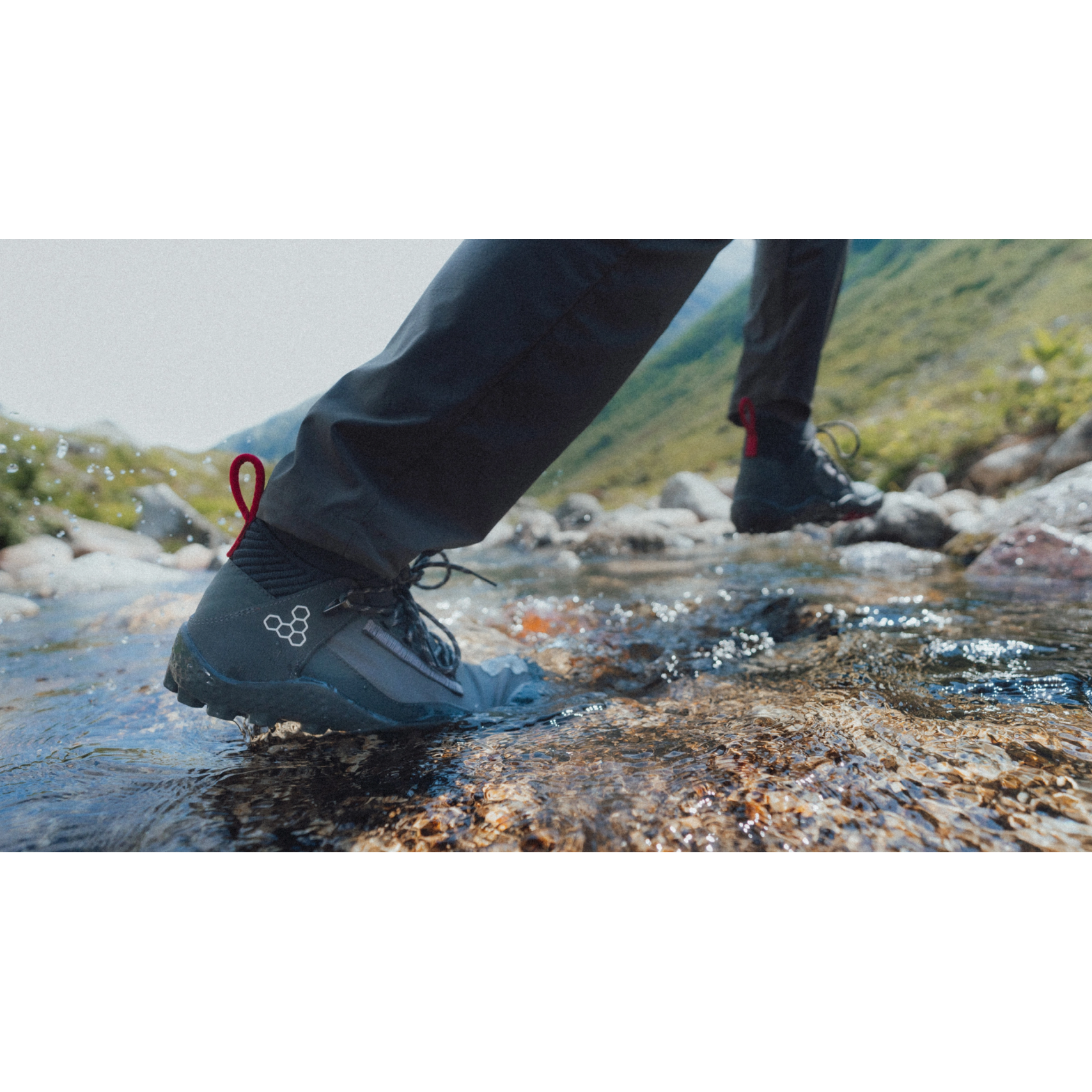 Vivobarefoot Men's Magna Lite WR SG Waterproof Hiking Shoes - Charcoal Grey | Lightweight & Durable for Outdoor Adventures, Trail Running & Travel