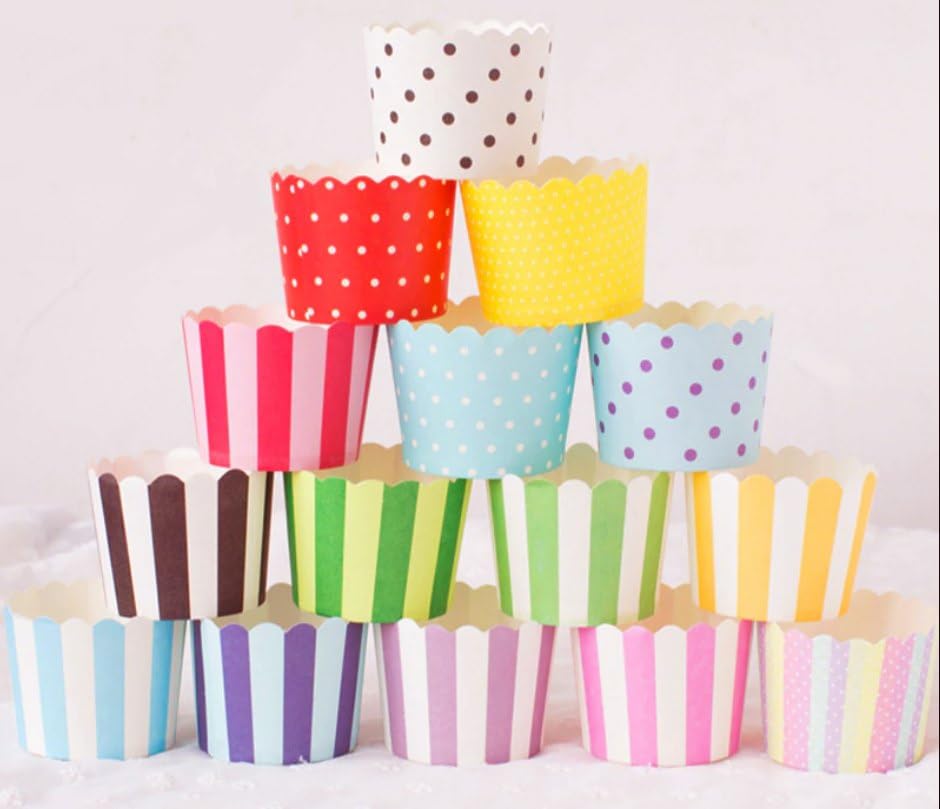 50-Piece Heavy Duty Cupcake Baking Cups - Disposable Muffin Liners for Baking, Weddings & Birthday Parties - Premium Quality Cake Cups for Perfect Desserts Every Time