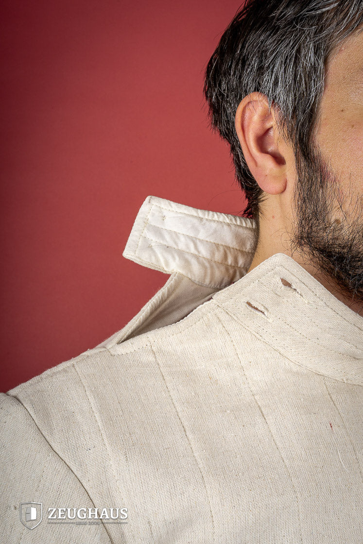 Medieval Light Gambeson with Mittens - Natural Linen Armor for LARP, Cosplay & Historical Reenactment