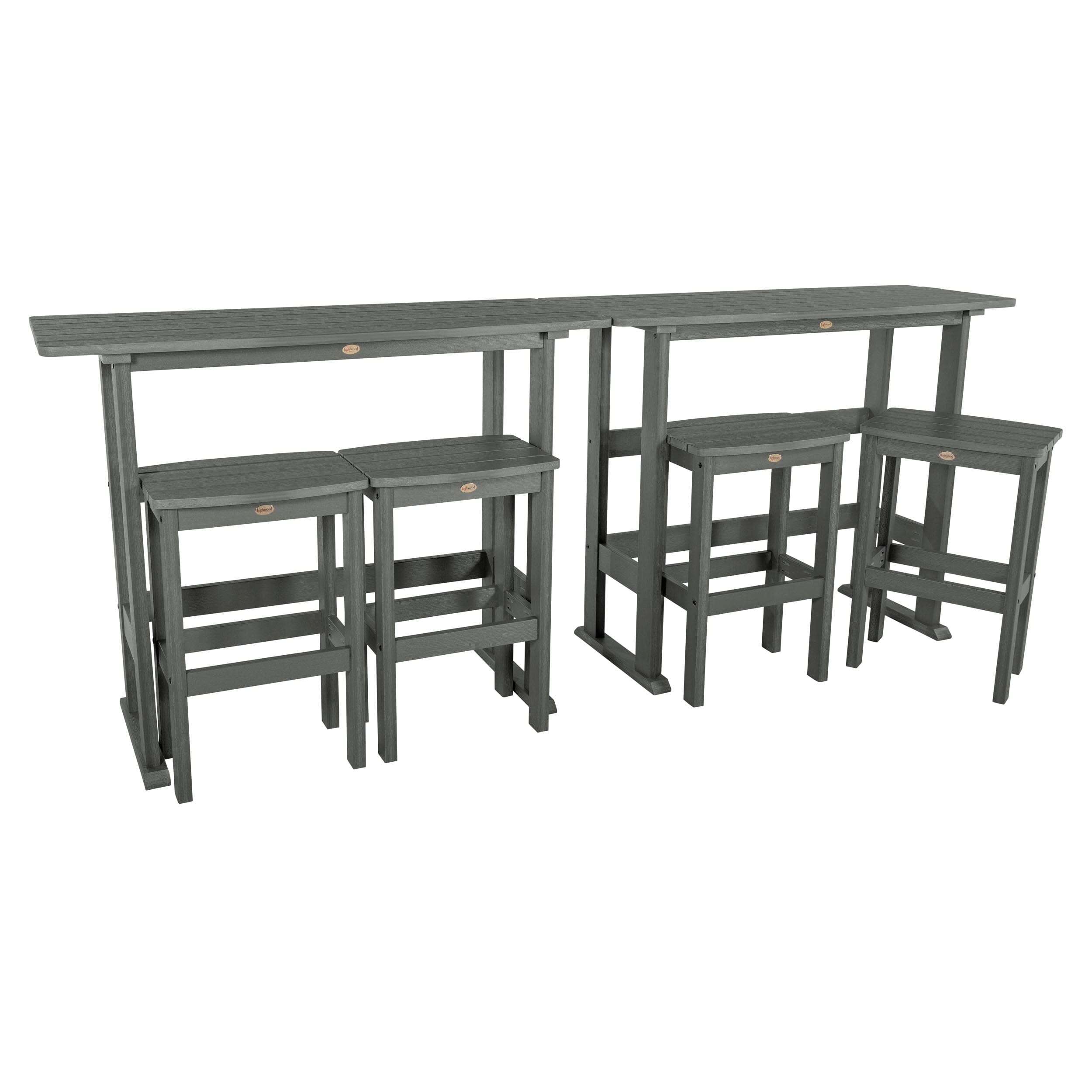 Lehigh 6-Piece Bar Height Balcony Patio Set - Outdoor Dining & Relaxing Furniture for Small Spaces