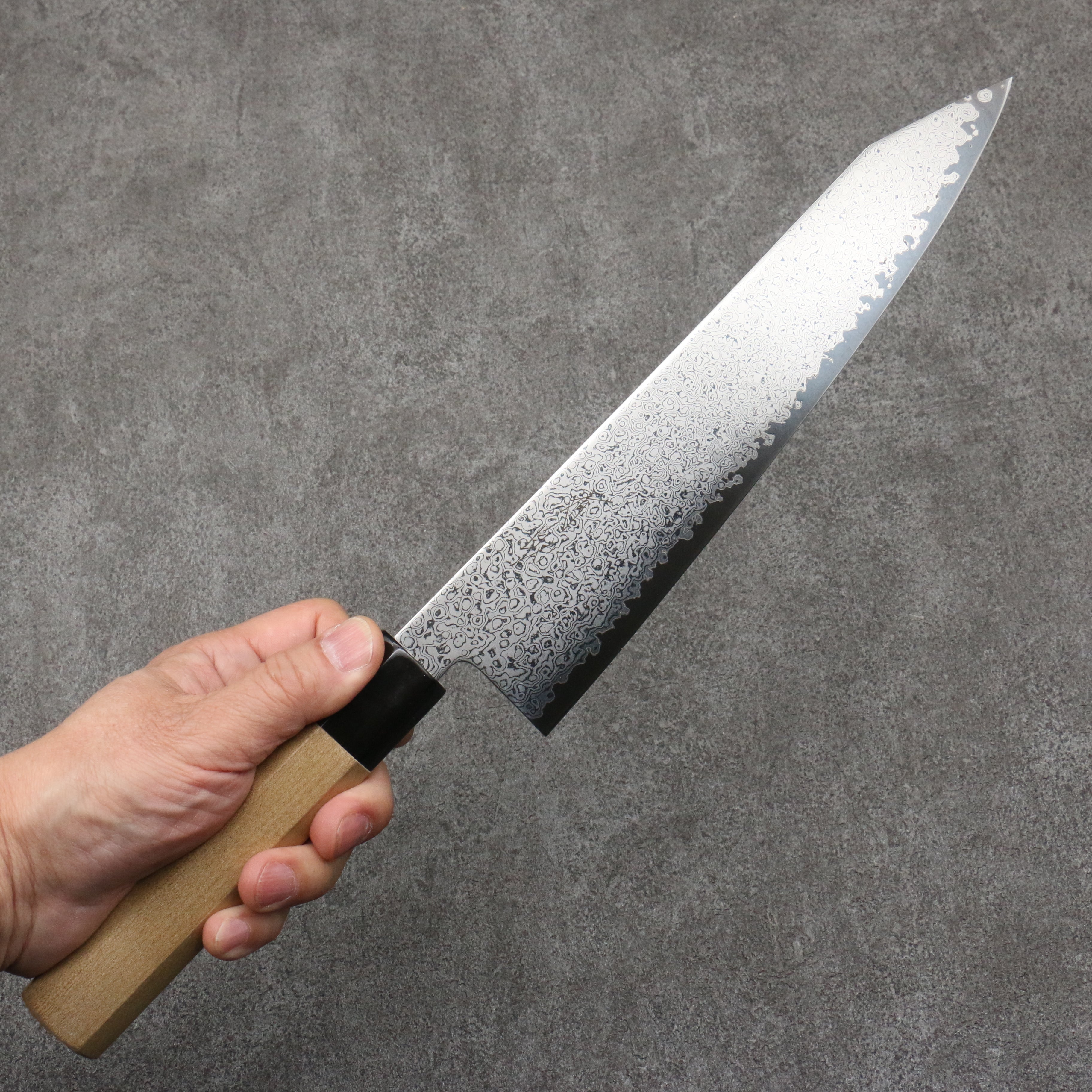 Premium Seisuke SG2 Damascus Kiritsuke Gyuto 240mm Japanese Chef Knife with Magnolia Wood Handle - Perfect for Sushi, Sashimi & Precision Cutting