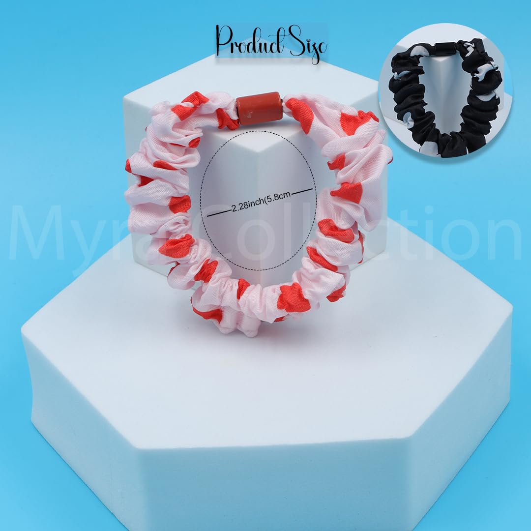 Myra Collection 6-Piece Colorful Cute Elegant Printed Hair Bands for Women & Girls - Perfect for School, Work, Parties & Everyday Styling
