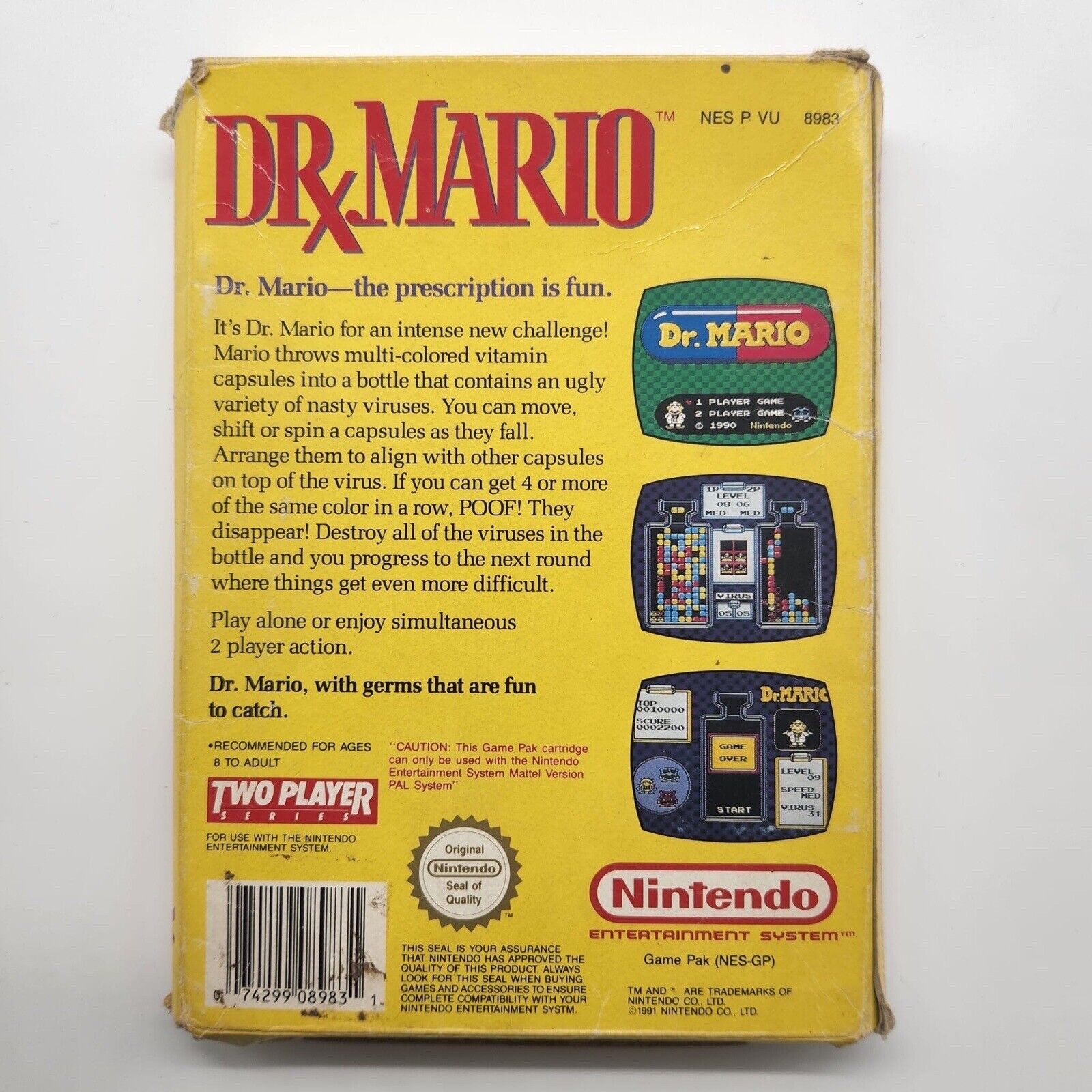 Dr. Mario Nintendo Entertainment System (NES) Game - Boxed Classic Retro Video Game for Collectors & Gamers - Perfect for Nostalgic Gaming & Display