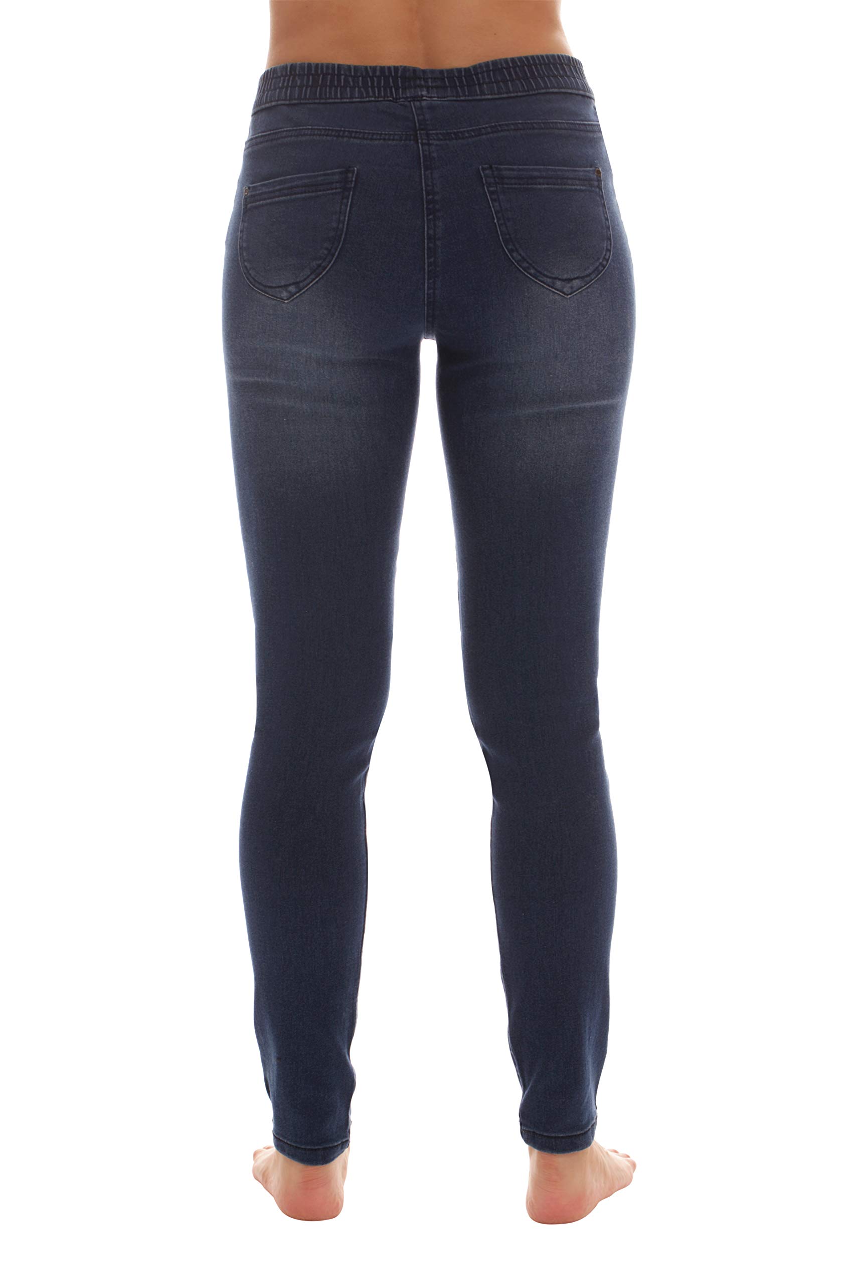 Just Love Women's Ripped Denim Jeggings - Stretchy Skinny Jeans Leggings for Casual Wear & Street Fashion