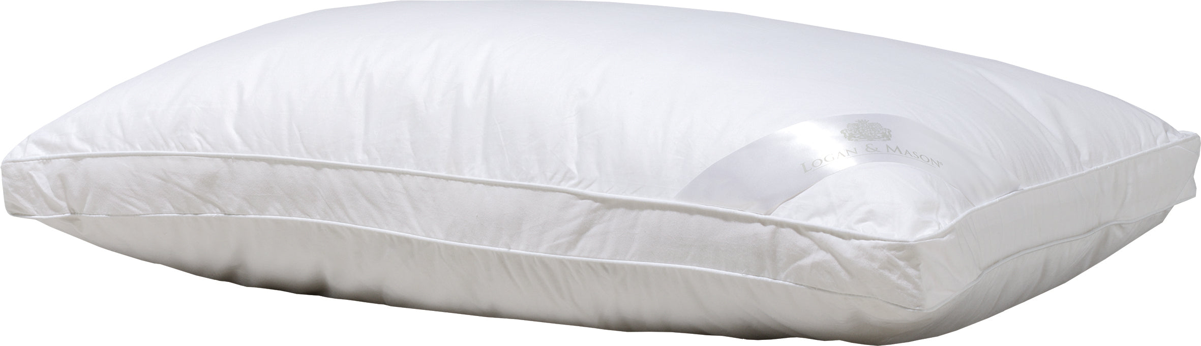 KING Blended Microfiber Pillow by Logan & Mason - Ultra Soft Hypoallergenic Bed Pillow for Side, Back & Stomach Sleepers - Perfect for Home, Hotel & Travel Use