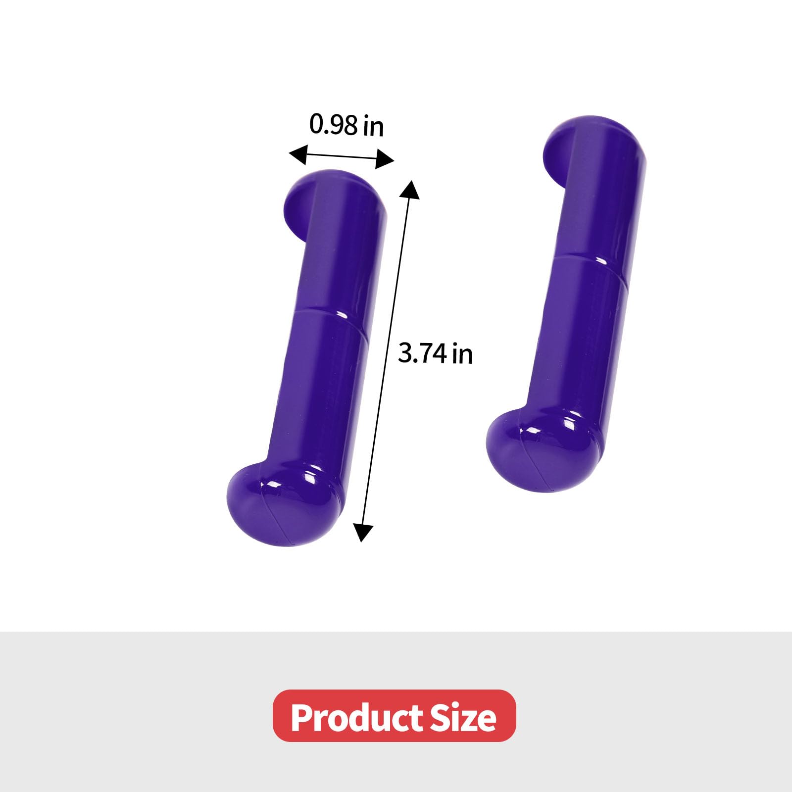 Jeep Wrangler JL JLU & Gladiator JT 2018-2024 Front Windshield Hinge Cover Trim - 1 Pair Purple Accessories for Off-Road Protection & Style Enhancement