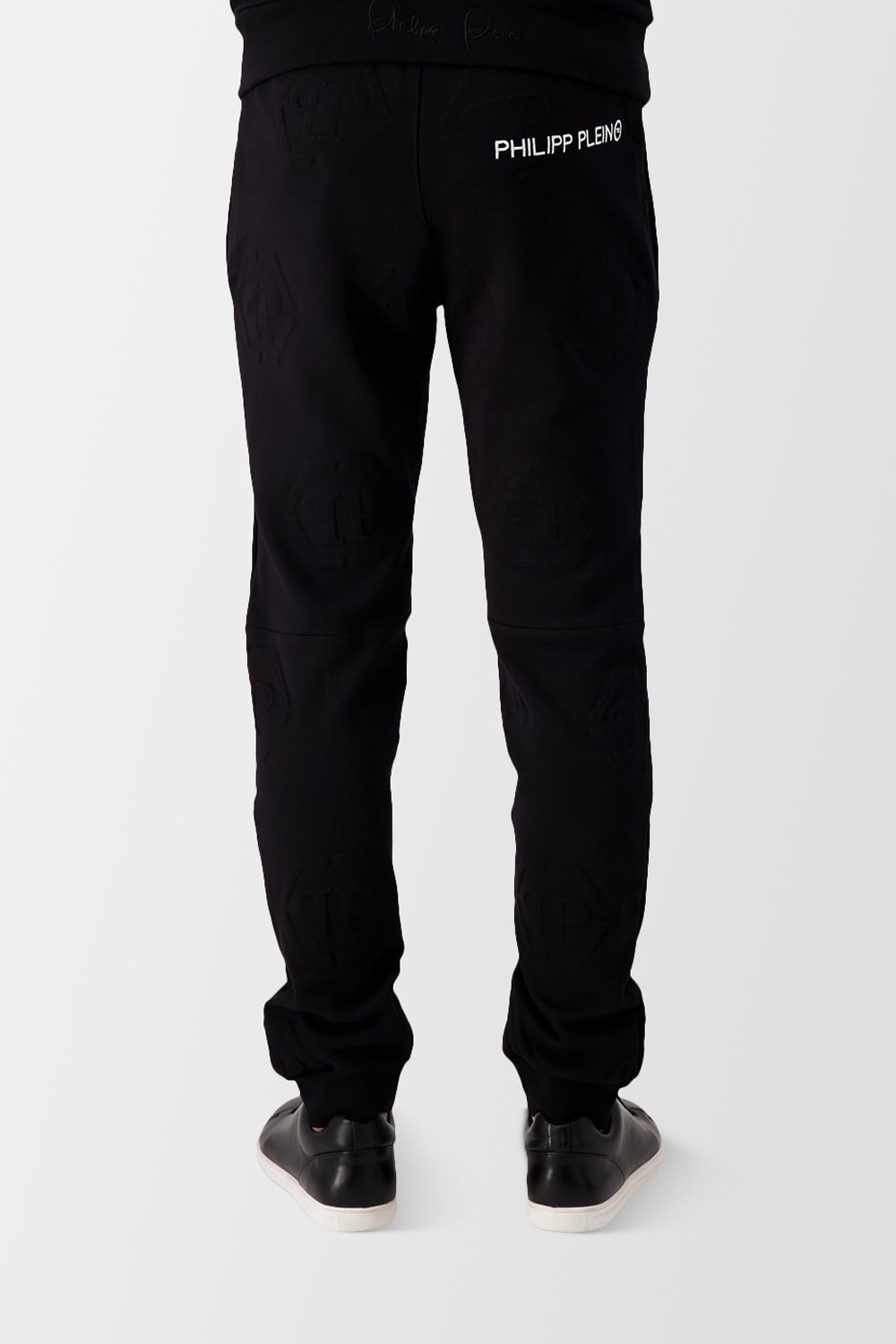 Philipp Plein Black Statement Jogging Pants for Men - Stylish Athletic Trousers with Bold Design - Perfect for Gym, Running & Casual Streetwear