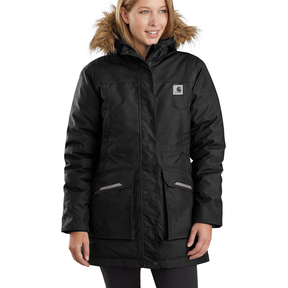 Carhartt Women's Yukon Insulated Parka Jacket - Heavy Duty Winter Coat for Cold Weather, Waterproof & Windproof, Warm Workwear for Outdoor Activities, Hiking, and Snow Sports