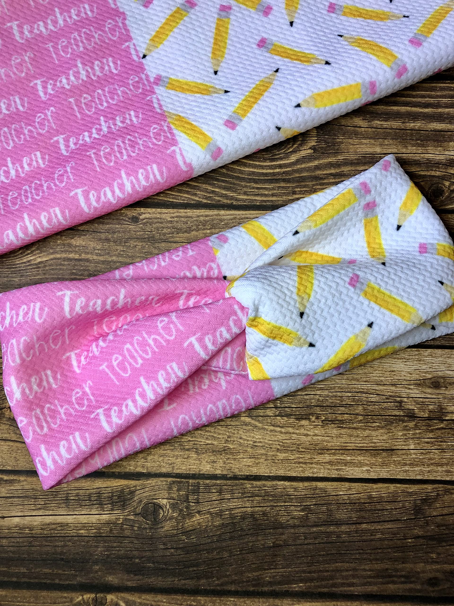 Bulk Teacher Appreciation Gifts - Women's Teacher Headbands & Twist Headbands - Pencil Hair Accessories for Educators - Perfect for Classroom, School Events & Teacher Appreciation Week