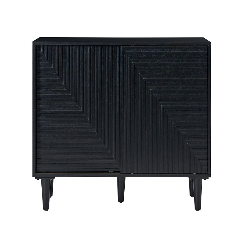 Archie 34-Inch Tall 2-Door Multifunctional Bar Cabinet with Adjustable Shelves - Modern Home Bar Storage for Living Room, Dining Room or Office (Optional Styles Available)