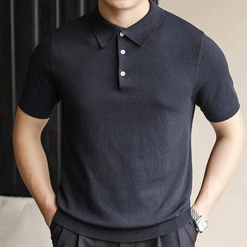 Men's Classic Polo Casual T-Shirt - Breathable Cotton Short Sleeve Shirt for Everyday Wear | Perfect for Work, Golf, and Outdoor Activities