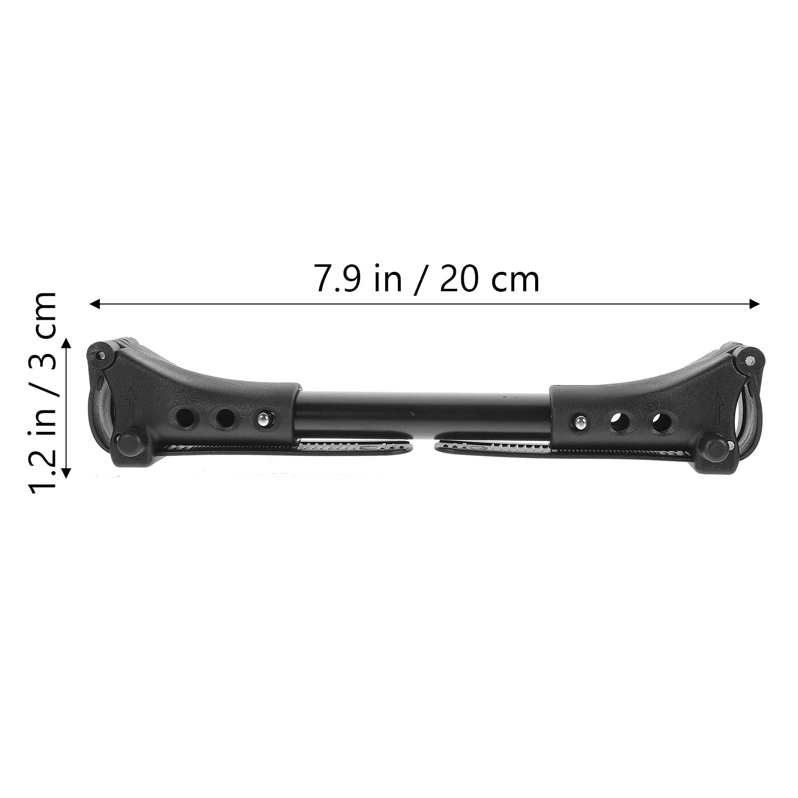 Universal Stroller Cart Connector - 3pcs Aluminum Tube Black Pushchair Accessories for Twin Baby Strollers | Perfect for Shopping, Travel & Outdoor Adventures with Kids