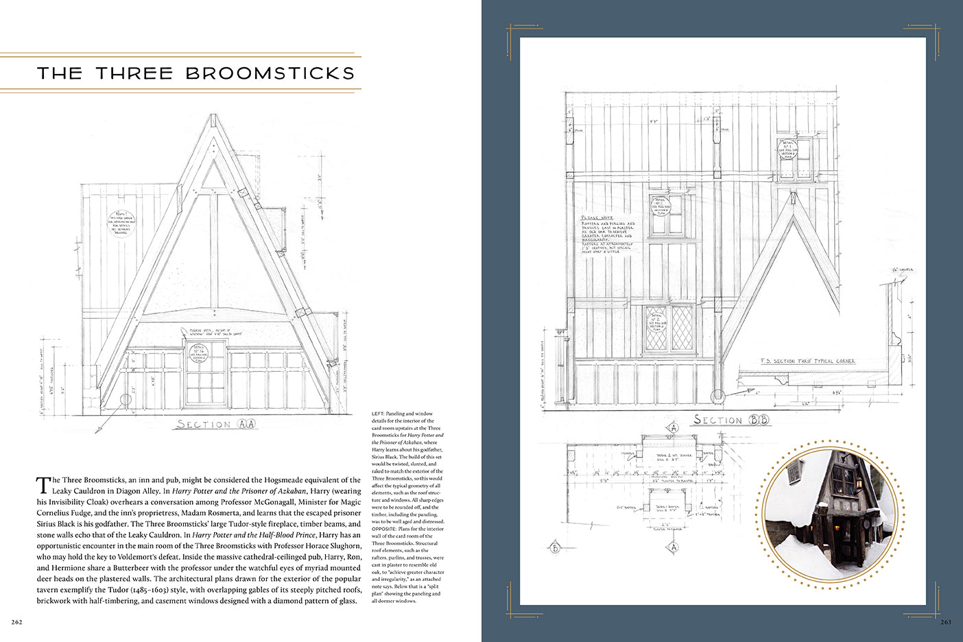 Harry Potter: The Blueprints - Official Movie Set Design Book for Collectors & Fans - Perfect for Home Decor, Gifts, and Potterhead Collections