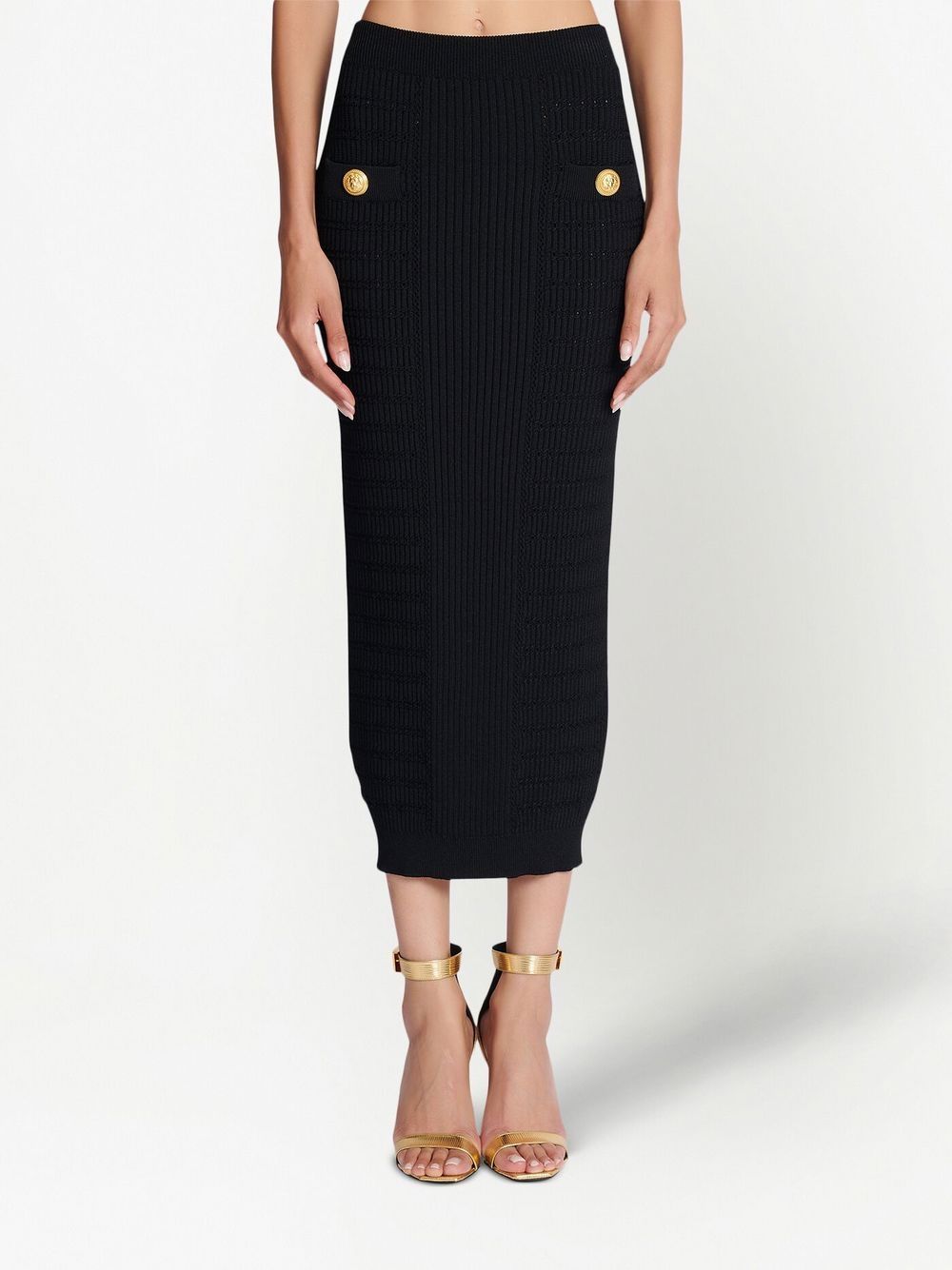 Balmain Black Skirts for Women - Elegant High Waist A-Line Mini Skirt | Perfect for Party, Night Out & Office Wear