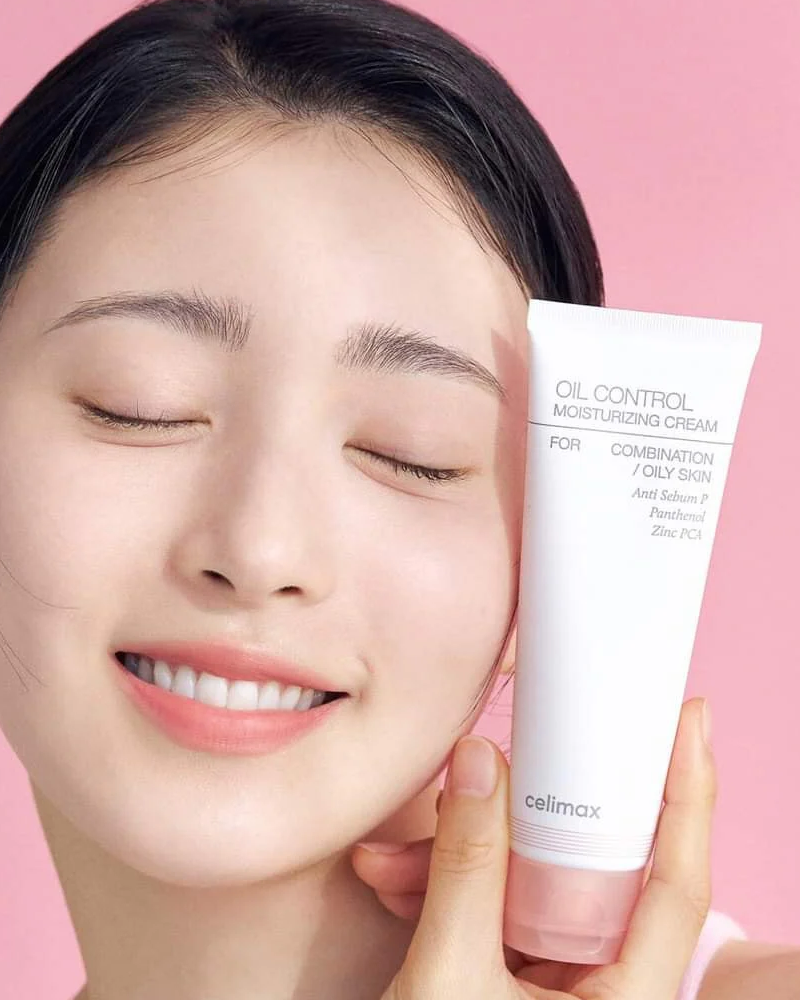 Celimax Oil Control Moisturizing Cream for Oily & Combination Skin - Lightweight Hydrating Face Moisturizer for Daily Skincare Routine & Makeup Prep
